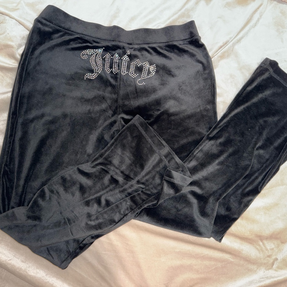 Juicy Couture Black Velour Track Suit - Picture 5 of 5